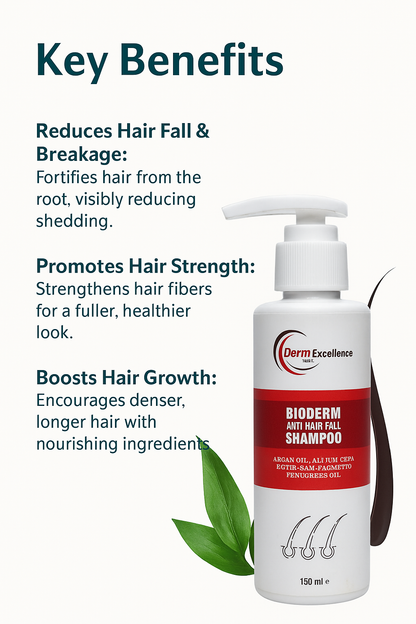 Bioderm Anti Hair Fall Shampoo | Strengthen, Nourish & Revitalize Your Hair