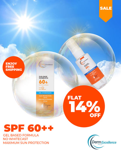 Sunbase Sunblock SPF60+ | GEL HYDRATANTE